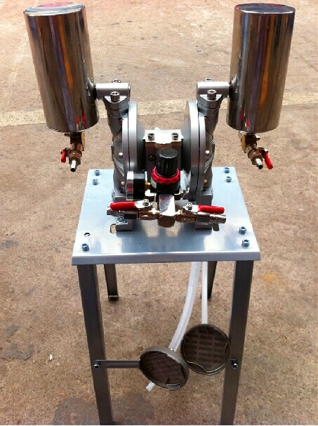 氣動(dòng)雙頭隔膜泵 雙進(jìn)雙出型 雙進(jìn)單出型