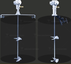 橫版式，夾桶式氣動(dòng)攪拌機(jī)